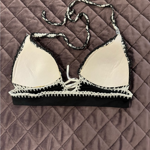 D  Malikah  Crotchet Swimwear Halter Cheeky Swimsuit Bathing Suit - Picture 4 of 6